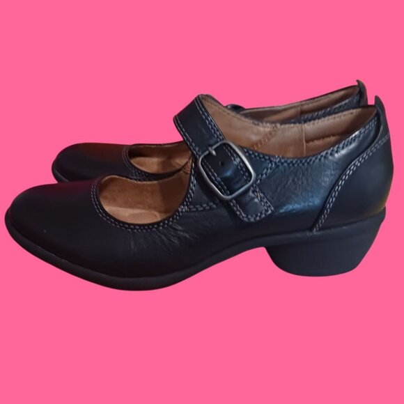 Comfortiva Womens Quanita Black Leather Mary Jane Shoes Size 6M - Picture 11 of 16